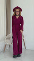 "BRUNETTE 10312" set - burgundy